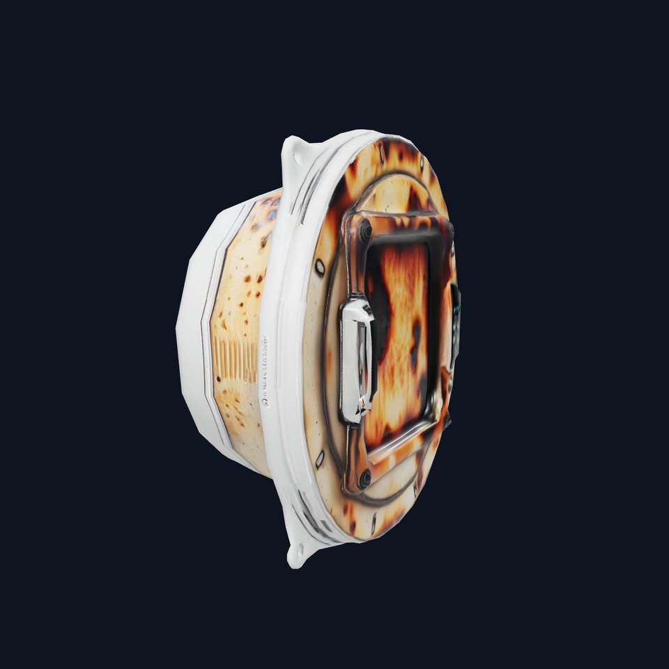 Futuristic Rusty Hatch Door Model Pack